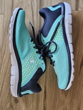 Champion Gusto XT 11 Womwns Tennis Shoes Navy Blue/ Turquoise Size 8.5